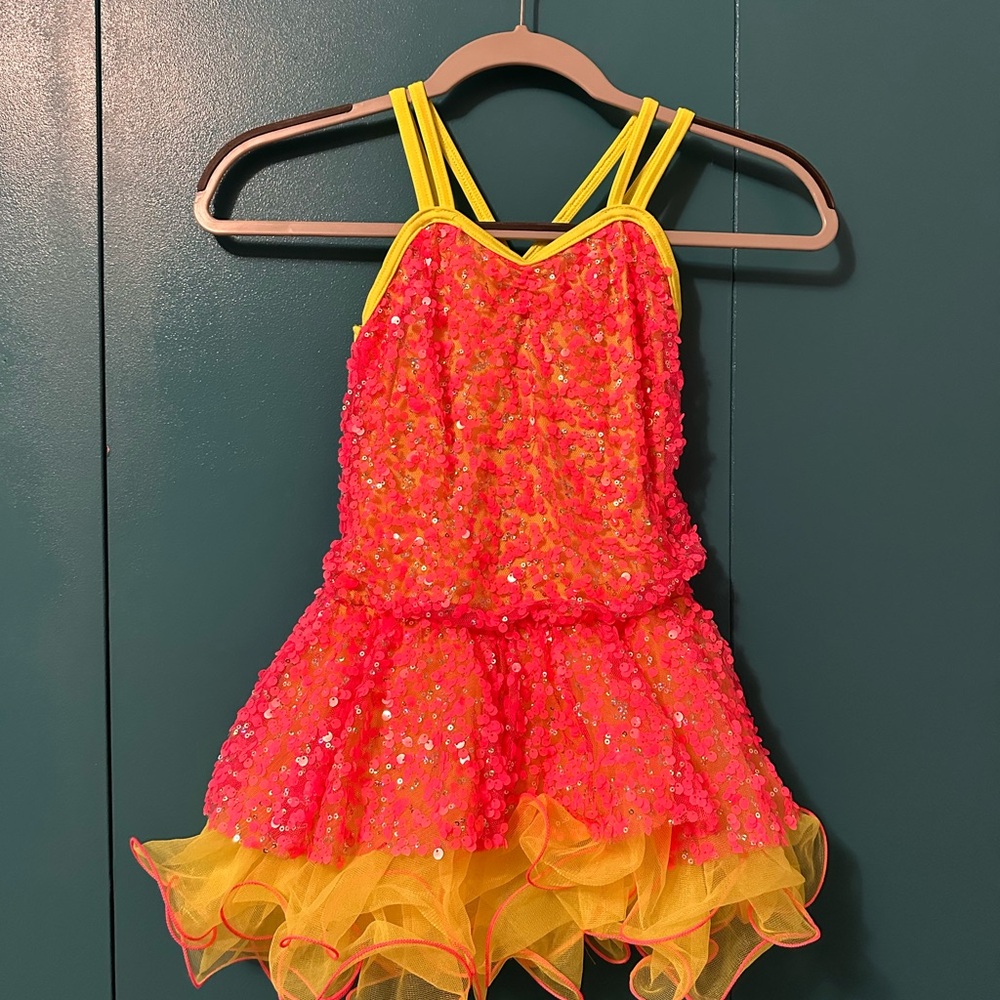 Sparkling Orange and Yellow Kids Costume